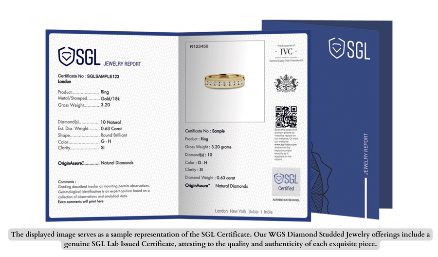 Sparkling Brilliance: 10k White Gold Pressure Set Natual Diamond Earring 1.00ct  I3 G-H SGL Certified